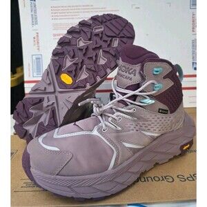 New HOKA ONE ONE Anacapa Mid GTX Boots Elderberry Grape Wine Women's Size 11B